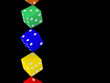 Dice in columns