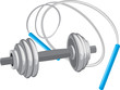 Dumbbell and jumping rope