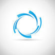 Blue Rings Background # Vector