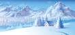 Vector of winter landscape.