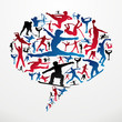 Social media Sports silhouettes