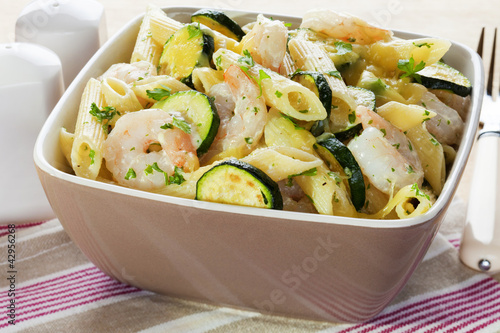 Photo: Pasta Bake with Prawns and Zucchini Pasta Bake with Prawns and Zucchini