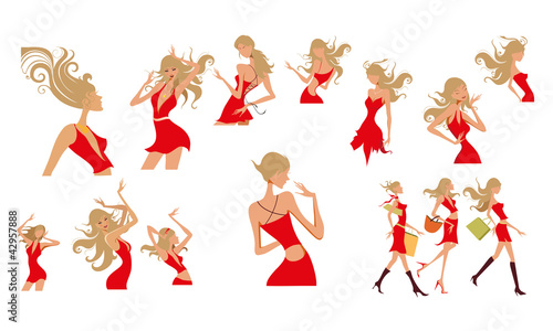Vektor: Lady in Red Lady in Red