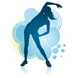 Stretching woman