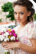 Photo: woman with bouquet woman with bouquet