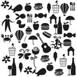 Set black color icons