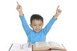 Photo: Student child in the school isolated Student child in the school isolated