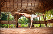 Photo: Yoga warrior in Indian shala Yoga warrior in Indian shala