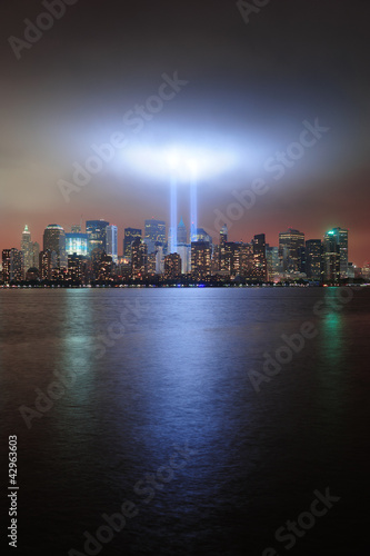 Photo: Urban city skyline at night Urban city skyline at night