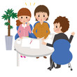 商談する男女