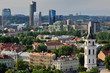 Bird's eye view of Vilnius, new and old. Lithuania