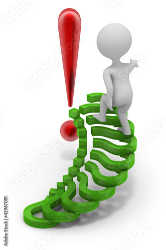 Illustration: Way to success: answer questions and make decision Way to success: answer questions and make decision