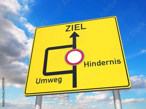 Illustration: Über einen Umweg zum Ziel! Über einen Umweg zum Ziel!