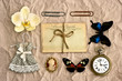 Photo: vintage things. nostalgic scrapbooking background vintage things. nostalgic scrapbooking background