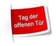Schild Tag der offenen Tür