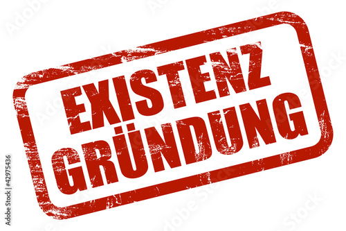 Illustration: Grunge Stempel rot EXISTENZGRÜNDUNG Grunge Stempel rot EXISTENZGRÜNDUNG