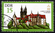 Postage stamp GDR 1984 Albrecht Castle, Meissen, Germany