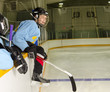 Hockey Player Ready to Play