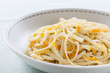 Spaghetti sauteed with vegetables