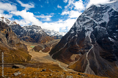 Photo: Himalayan mountain landscape, Nepal, Everest Region Himalayan mountain landscape, Nepal, Everest Region