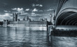 Monochrome Westminster across the river
