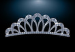 Silver diamond diadem for princess