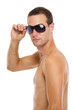 Photo: Portrait of young guy in sunglasses Portrait of young guy in sunglasses