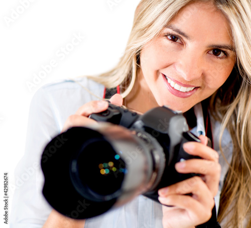 Foto: Tourist with a camera Tourist with a camera