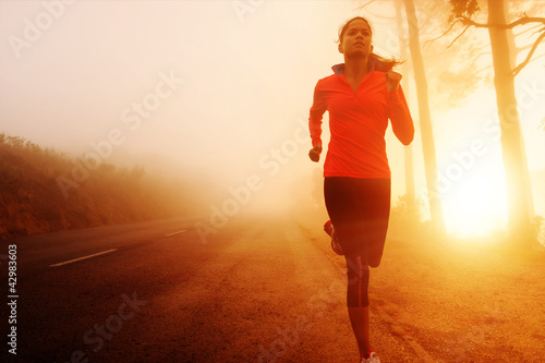 Photo: Sunrise running woman Sunrise running woman