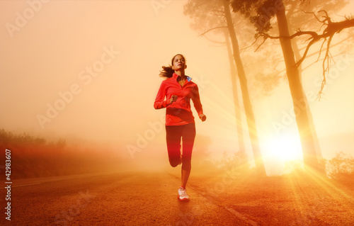 Photo: Sunrise running woman Sunrise running woman