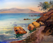 Watercolor painting of the Croatia