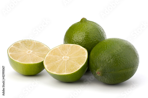 Photo: lime isolated on white background lime isolated on white background