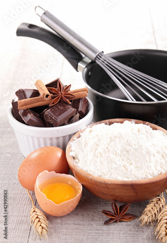 Photo: flour with ingredients flour with ingredients