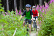 Family biking