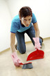 Photo: Woman sweeping the floor Woman sweeping the floor