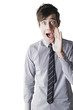 Businessman in shock