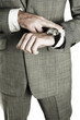Businessman looking at his watch