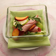 Fruits salad with ham