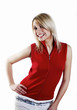 Woman posing and smiling