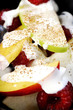 Fruits salad with cream