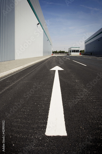 Photo: Road to warehouse Road to warehouse