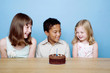 Kids celebrating birthday