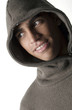 Man in hooded jacket