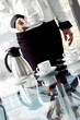 Businesswoman holding a cup of coffee