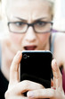 Young girl using smartphone