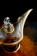 A transparent oil lamp