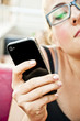 Young girl using smartphone