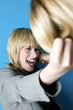 Businesswomen fighting