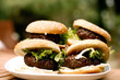 Burgers with steak inside