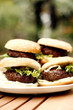 Burgers with steak inside